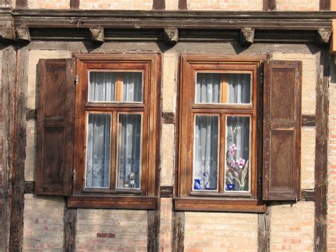 wooden windows  photo  freeimages