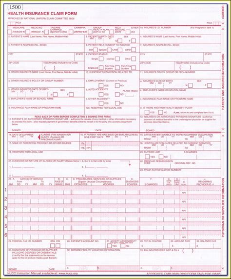fillable  claim form printable forms