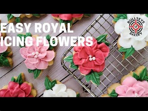 royal icing flower tutorial youtube   icing flowers royal