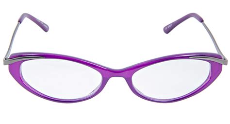 Purple Reading Glasses With Gunmetal Accent