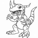 Coloring Digimon Pages Printable Popular sketch template
