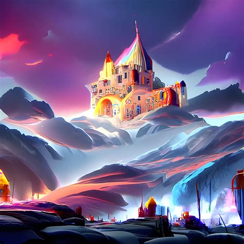 frosted candy castle ai generated artwork nightcafe creator