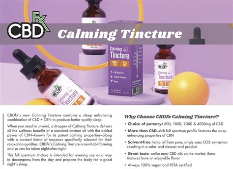 cbdfx calming cbd cbn oil tincture  mg cbdexpresshq