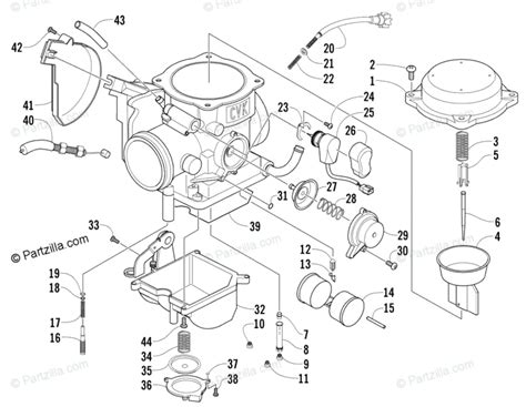 arctic cat   carburetor parts diagram reviewmotorsco