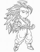 Goku Ssj4 Coloring Pages Getcolorings sketch template