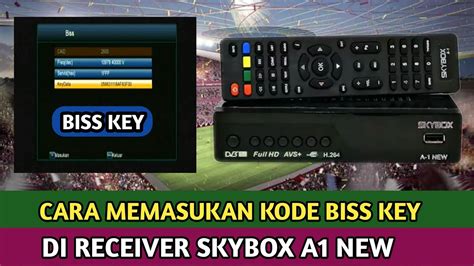 memasukan kode biss key  receiver skybox   youtube