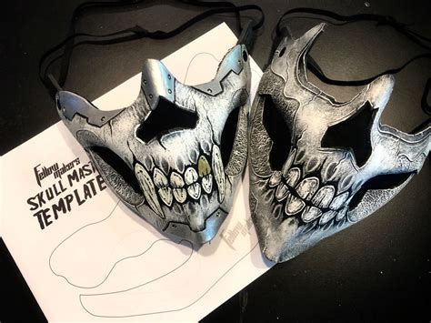 skull mask template fellow makers