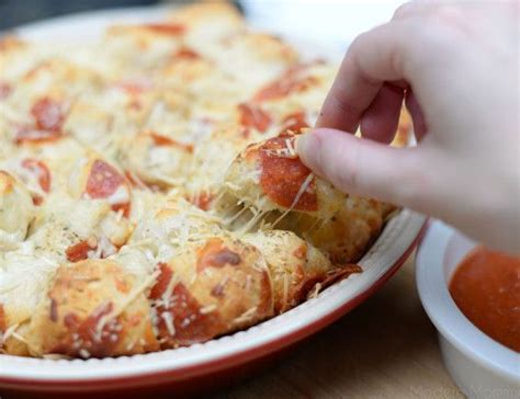 Pizza Balls Recipe Pull Apart Pizza Bread Food Bread