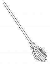 Broom Coloring Pages Kids sketch template