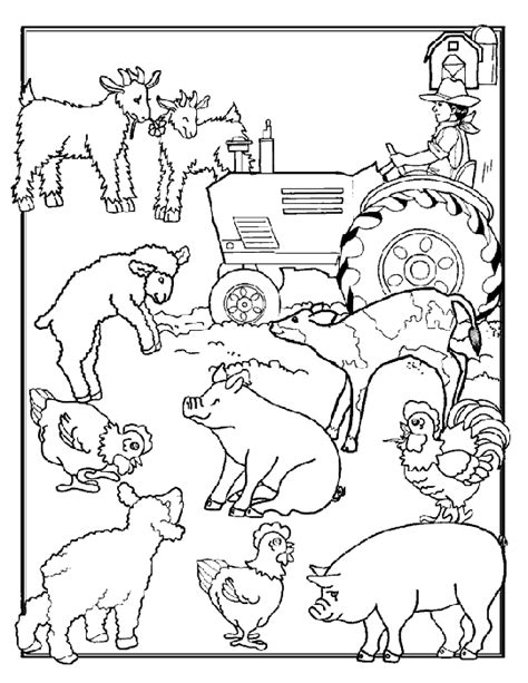 farm animals coloring pages coloringpagescom