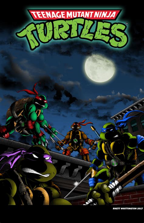 teenage mutant ninja turtles cartoon intro poster  whittingtonrhett