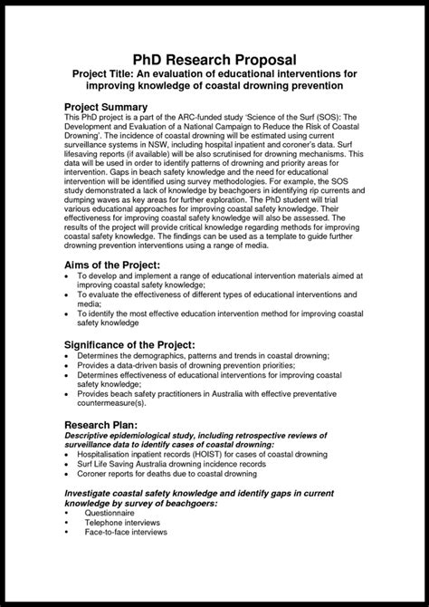 phd research proposal template  facts   told   phd