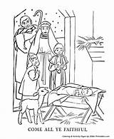 Christmas Coloring Story Pages Jesus Faithful Ye Bible Come Printables Baby Colouring Sheets sketch template