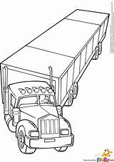 Pages Coloring Truck Semi Boys sketch template