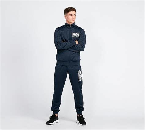 visibility full zip tracksuit blue ea tracksuits urbanglitters