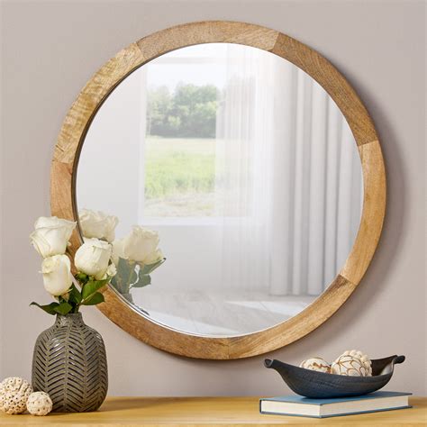 heather modern  mirror  mango wood frame gdf studio