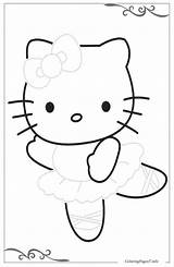 Kitty Hello Tracing Coloring Pages Coloringpages7 Info Kids sketch template