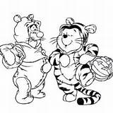 Pooh Winnie Coloring Pages Disney Drawing Friends Baby Tigger Thanksgiving Drawings Cute Characters Halloween Fall Classic Colouring Pdf Line Step sketch template