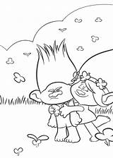 Trolls Coloring Pages Movie Holiday Print Color sketch template