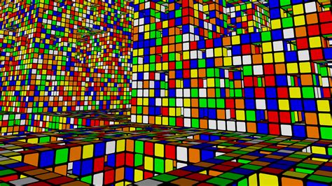 wallpaper colorful digital art window  symmetry cube pattern square circle toy