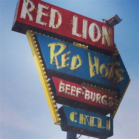 Red Lion Red Hots Grand Rapids Mi Vintage Neon Signs Neon Signs