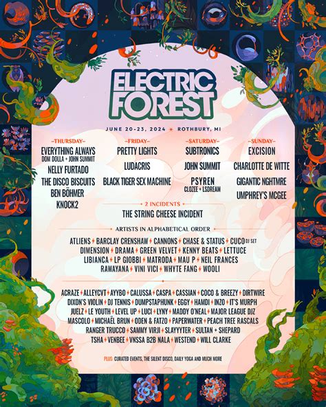 electric forest announces initial  lineup   edition