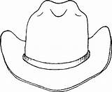 Hat Cowboy Coloring Printable Pages Getcolorings Color Print sketch template
