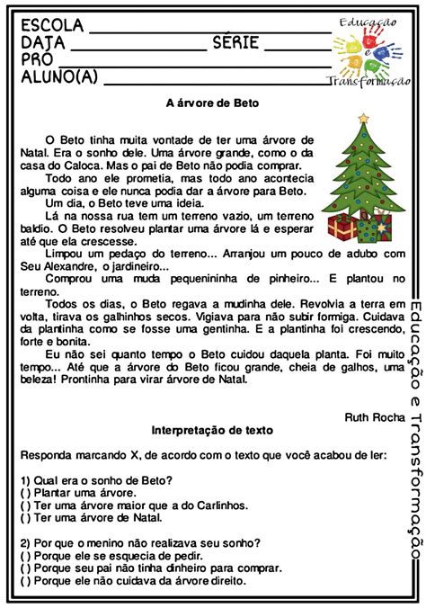 Blog Educação E Transformação 👍 Natal A árvore De Beto Ruth Rocha