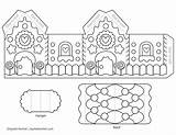 Gingerbread House Template Printable Color Paper Ayelet Keshet Templates Christmas Craft Coloring Kids Man Houses Patterns Make Printables Colour Crafts sketch template