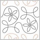 Pantograph Quilting Ginger Spring Apricot Moon Designs Pattern Pantographs sketch template