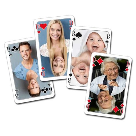 personalisierte spielkarten kartenspiele spielkarten bedruckt mit eigenem foto bild oder