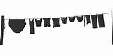 Clothesline Line Laundry Washing Silhouette Vector Pixabay Donate sketch template