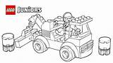 Lego Coloring Pages Truck Tow Trucks Juniors Garbage Dump sketch template