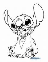 Stitch Coloring Pages Lilo Printable Getcolorings Color Print sketch template
