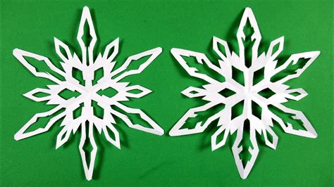 How To Make A Snowflake With Paper Paper Snowflake Tutorial Youtube