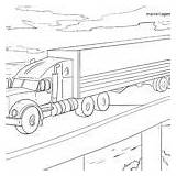 Laster Lkw Malvorlage Tankwagen Tanklaster Ausmalbild Brücke Ausmalen sketch template