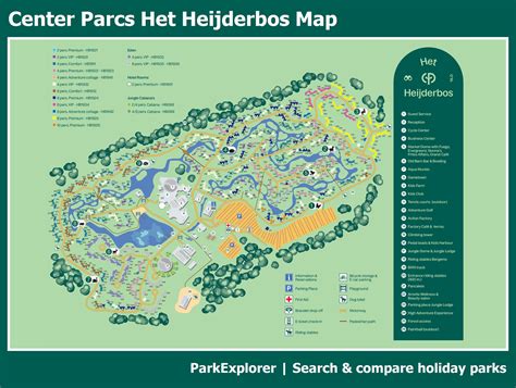 village map  center parcs het heijderbos parkexplorer