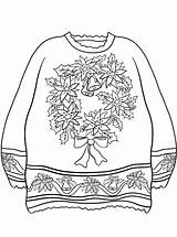 Ugly Sweater Christmas Kerst Kersttrui Foute Kleurplaten Coloring Sweaters Pages Fun Kids Zo sketch template