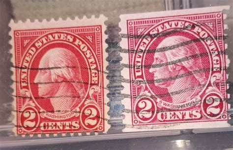 mavin rare  george washington red  cent postage stamp