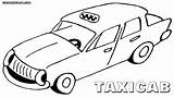 Taxi Coloring Cab Drawing Pages Color Getcolorings Getdrawings sketch template