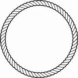 Rope Circle Clipart Transparent Clip sketch template