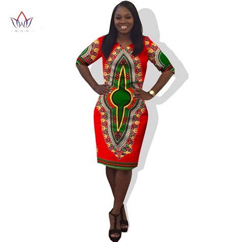 Ankara Fashions Women Traditional African Clothing Half Sleeve Print