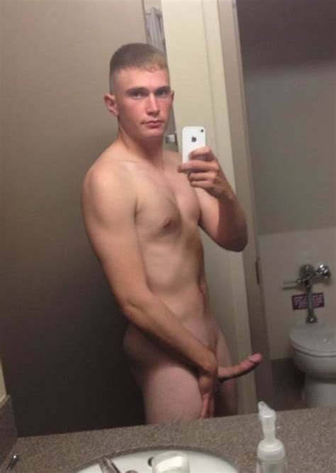 blonde dude holding his big hard cock nude men selfies