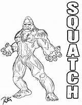 Coloring Pages Yeti Abominable Snowman Printable Getcolorings Color sketch template