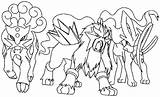 Pokemon Legendary Coloring Pages Raikou Entei Suicune Printable Categories sketch template