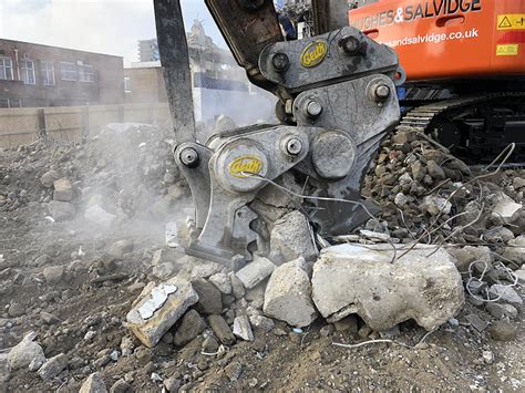 concrete crusher geith excavator attachments