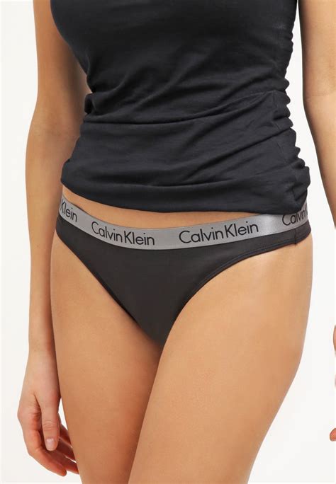 Calvin Klein Underwear Radiant Thong String Black