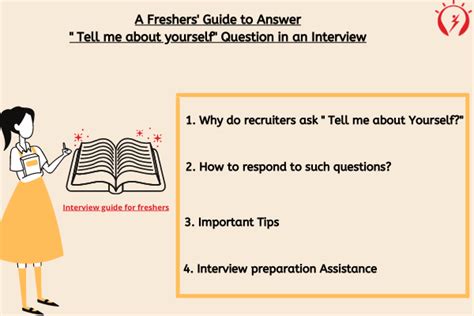 a freshers guide to answer tell us about yourself question in an