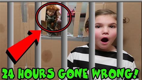 24 hours in box fort jail gone wrong the doll maker is controlling my mom youtube
