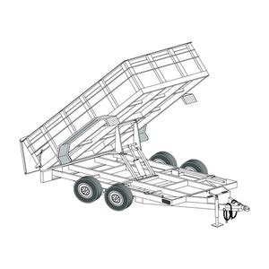 dump trailer plans master blueprints  trailer parts outlet